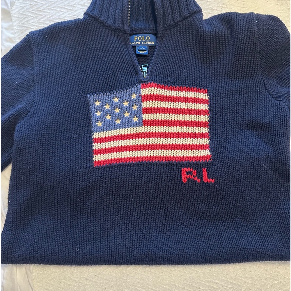 Ralph Lauren American flag sweater